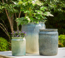 Arles Turquoise Set Of 3 Pots