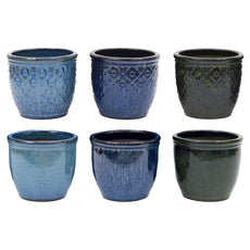 Bella Pattern Blue Pots