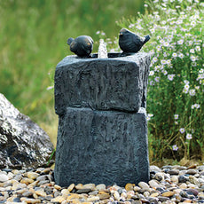 Bird Water Feature Black