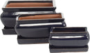 Rect Blue Bonsai Pots