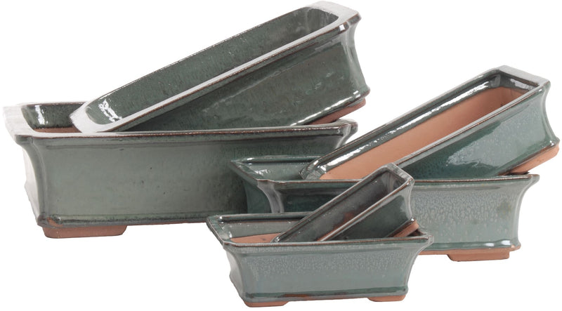 Rect Green Bonsai Pots