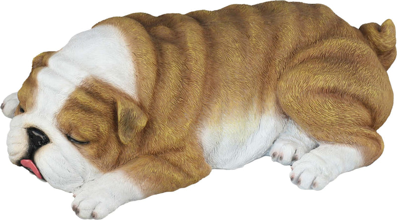 Resin Bulldog Lying