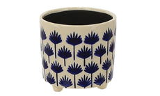 Palm Pot - Blue