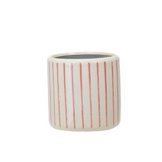 Stripe Pot Orange 14cm