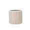 Stripe Pot Orange 14cm